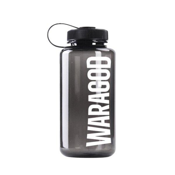 WARAGOD Sigyn 1000 ml-es széles sportpalack, fekete, fekete