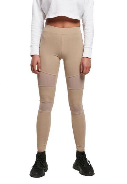 Urban Classics női Tech Mesh leggings, softaupe