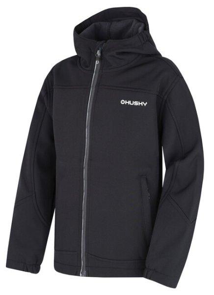 Husky Kids softshell kabát Simbo K fekete