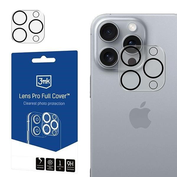 3mk Lens Pro Full Cover kamera lencse védő edzett üveg iPhone 16 Pro/ 16 Pro
Max