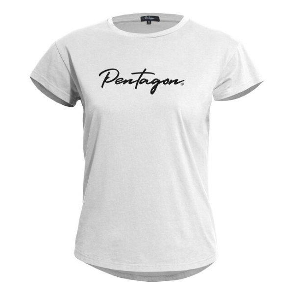 Pentagon Női Whisper Tee Calligraphy, fehér