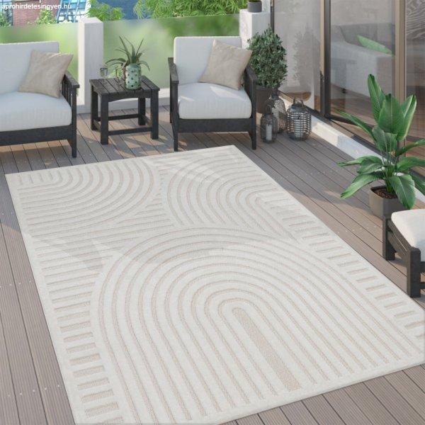 Kültéri szőnyeg teraszra 3D konyhai szőnyeg - krém 140x200 cm