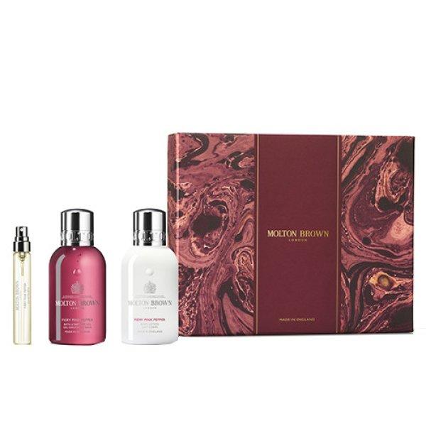 Molton Brown Ajándékcsomag Fiery Pink Pepper Travel Collection