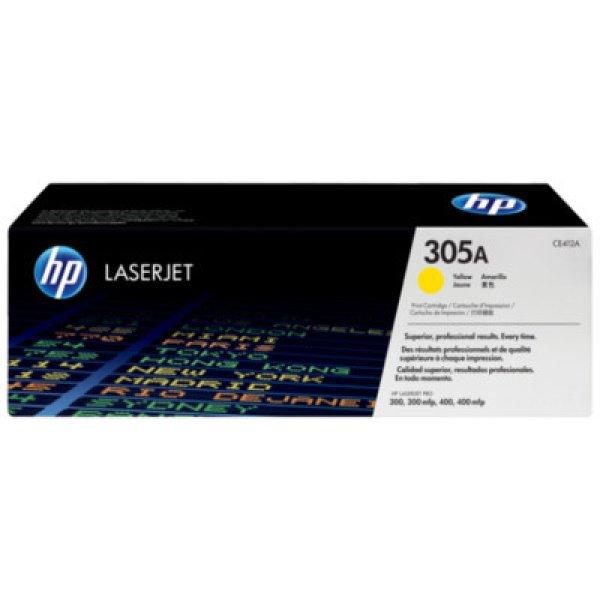 HP CE412A Toner sárga 2.600 oldal kapacitás No.305A