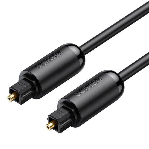 UGREEN AV122 Toslink audio optikai kábel, aranyozott, 1,5m (fekete)