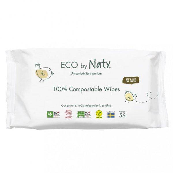 ECO BY NATY Sensitive illatmentes nedves törlőkendők 56 db