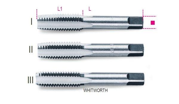 Beta 430ASW 7/8 Kézi menetfúró, Whitworth menet, króm-acélból DIN 352