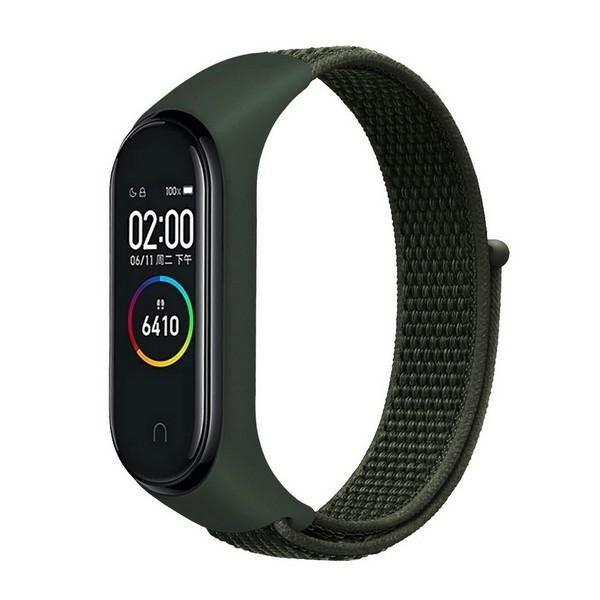 Beline NylonLoop csereszíj Xiaomi Mi Band 7/6/5/4/3 - zöld