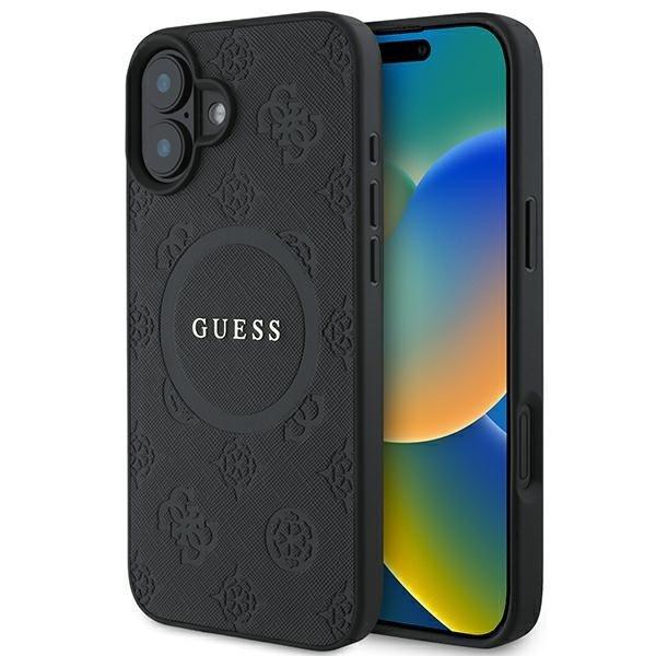 Guess GUHMP16SPSAPSMEK Saffiano Peony Classic Logo MagSafe keménytok iPhone 16
- fekete
