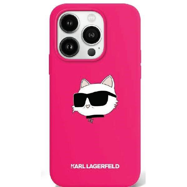 Karl Lagerfeld KLHMP16SSCHPPLF Silicone Choupette Head Print MagSafe keménytok
iPhone 16 - rózsaszín