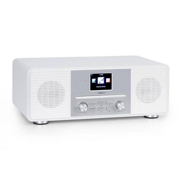 OneConcept Streamo CD, internet rádió, 2 x 10 W, WLAN, DAB+, FM,
CD-lejátszó, BT, fehér