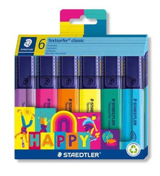 Szövegkiemelő készlet, 1-5 mm, STAEDTLER "Textsurfer® classic 364 C
Happy", 6 különböző szín