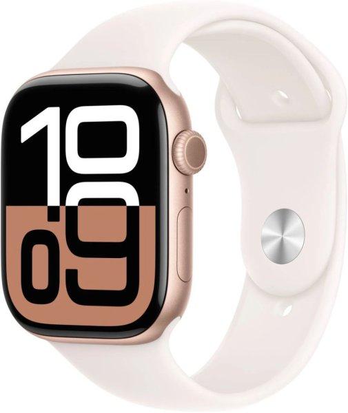 Apple Watch S10 GPS 46mm Rose Gold Alu Case with Light Blush Sport Band M/L