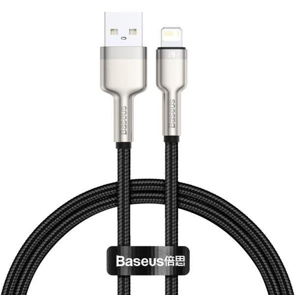 Baseus Cafule Series Metal USB - Lightning Cable 2.4A 25cm Black