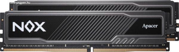 Apacer 16GB DDR4 3600MHz Kit(2x8GB) NOX Black