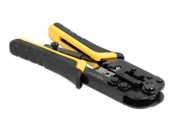 DeLock Universal Crimping Tool with wire stripper for 8P (RJ45) or 6P (RJ12/11)
plugs