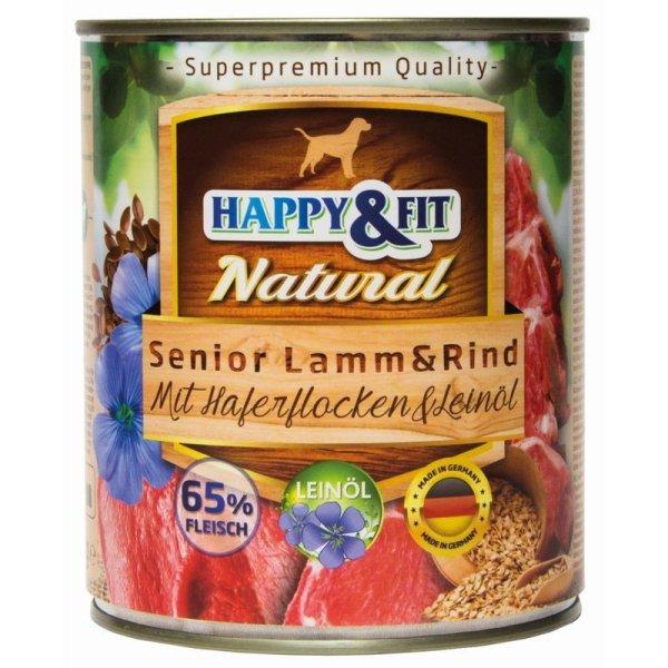 HAPPY&FIT NATURAL DOG KONZERV SENIOR BáRáNY & MARHA ZABLISZTTEL &
LENMAGOLAJJAL 800G