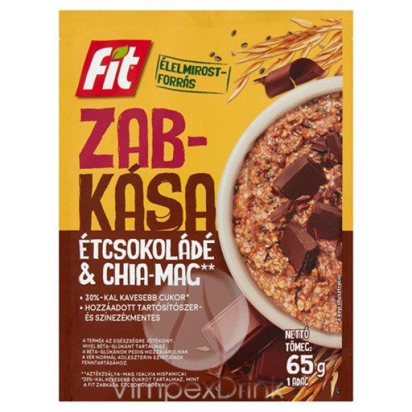 Fit reggeli zabkása CHIA maggal és étcsokoládéval ízesítve 65g/ 20/