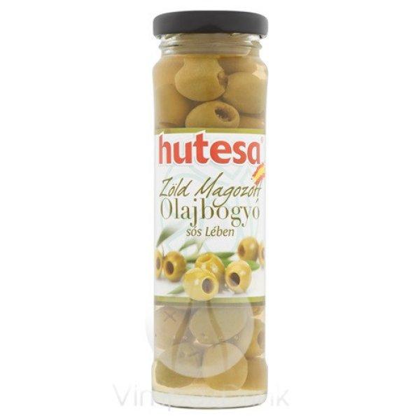 HUTESA Olajbogyó - zöld, magozott üveges 140g/60g