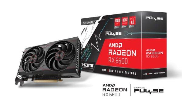 SAPPHIRE PULSE Radeon RX 6600 8GB használt videókártya