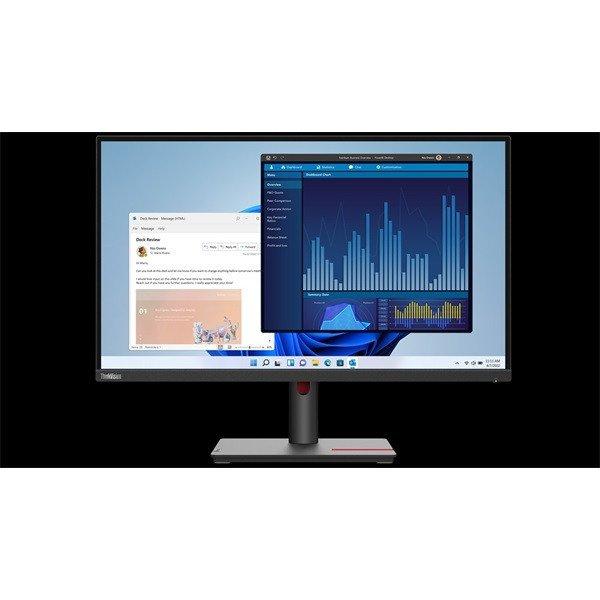 LENOVO Monitor - ThinkVision T27p-30; 27" UHD 3840x2160 IPS, 16:9, 1300:1,
350cd/m2, 4ms, HDMI, DP, USB Type-C