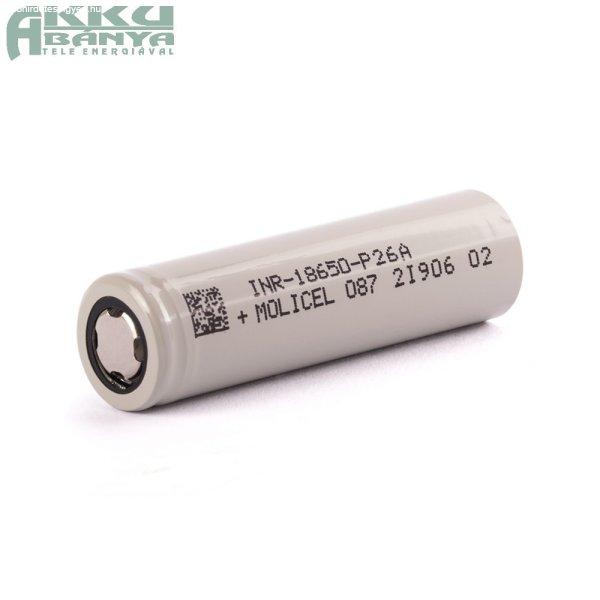 Molicell MR 18650 Li-Ion 2600mAh akku cella max. 35A (1db)