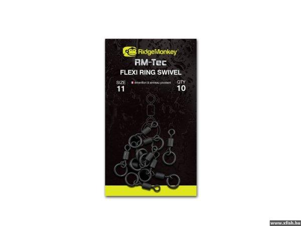 Ridgemonkey Rm-Tec Flexi Ring Swivel Size8 Karikás Forgó 10Db