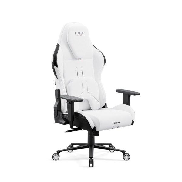 DIABLO X-ONE Prime, Normal Size, Ghosted White fehér gamer szék