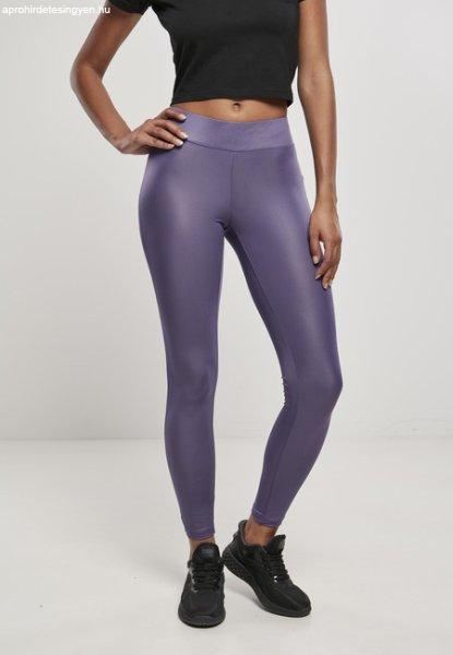 Urban Classics Ladies Imitation Leather Leggings darkduskviolet