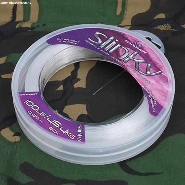 Gardner - Slinky Clear kopásálló előtétzsinór - kagylóálló 40lb 20kg
0,55mm 100m (SLI40)