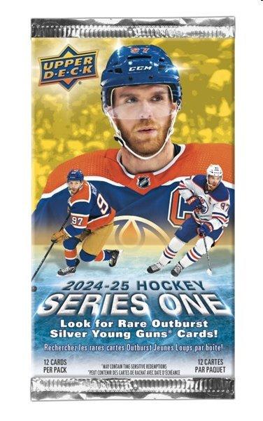 2024-25 Upper Deck Series 1 Hockey Retail Kártyacsomag