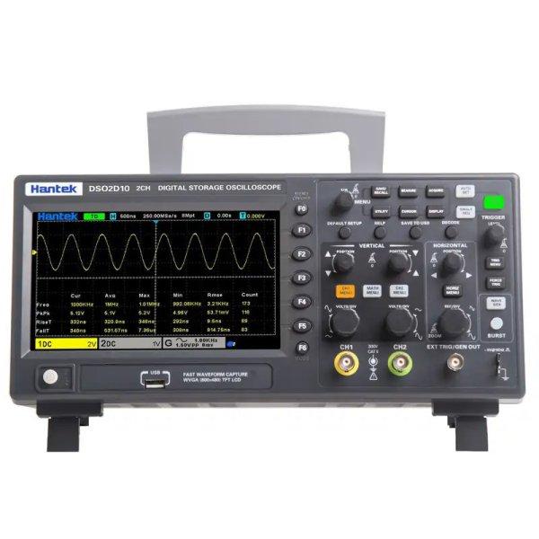 Hantek DSO2D10 - 2 in 1 oszcilloszkóp és DDS jelgenerátor: 2 csatorna, 100
MHz, 1 GSa/s