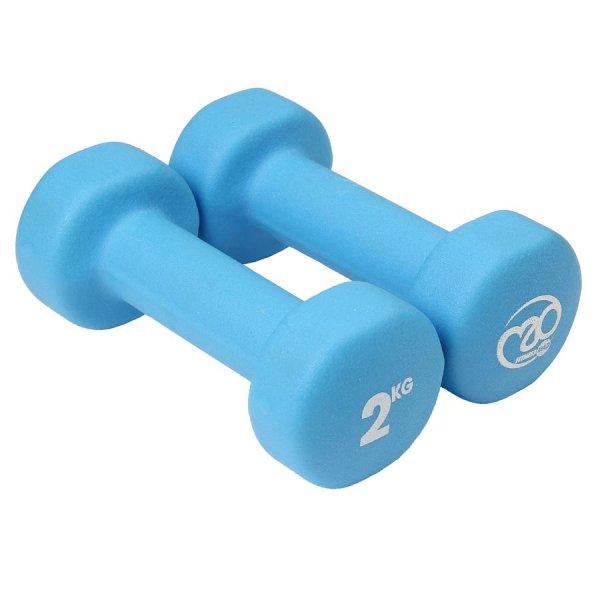 Kézisúlyzó párban - 2x2kg - kék - Fitness Mad