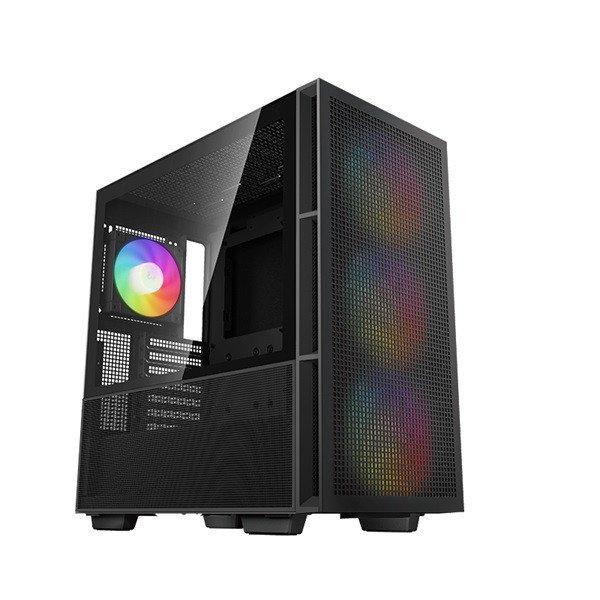 DeepCool Számítógépház - CH560 (fekete, ablakos, 3x14cm +1x12cm A-RGB
ventilllátor, E-ATX, 2xUSB3.0)