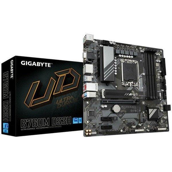 Gigabyte Alaplap - Intel B760M DS3H s1700 (B760, 4xDDR5 4800MHz, DP/HDMI,
4xSATA3, M.2, 4xUSB2.0, 6xUSB3.1)