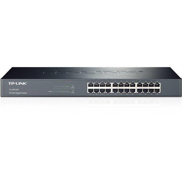 TP-Link Switch - TL-SG1024 (24 port, 1000Mbps; fém ház, rackbe szerelhető)