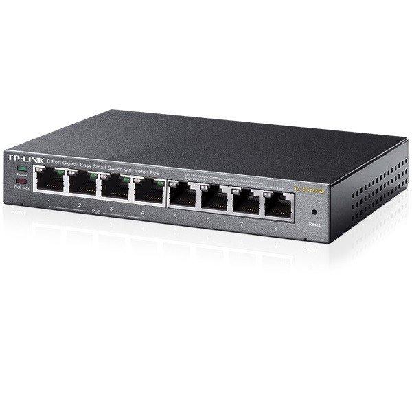 TP-Link Switch Easy Smart PoE - TL-SG108PE JetStream™ (8 port 1Gbps; 8/4 af
PoE port, 55W)