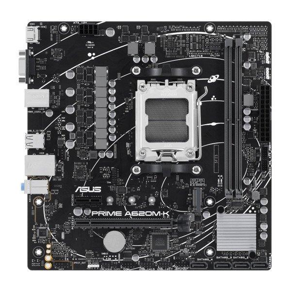 Asus Alaplap - AMD PRIME A620M-K AM5 (A620, 2xDDR5 7200+MHz, 1xGBE LAN, 1xM.2,
4xSATA3, VGA+HDMI)