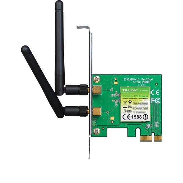 TP-Link Hálózati adapter WiFi N - TL-WN881ND (PCI-E; 300Mbps, 2,4GHz,
cserélhető antenna)