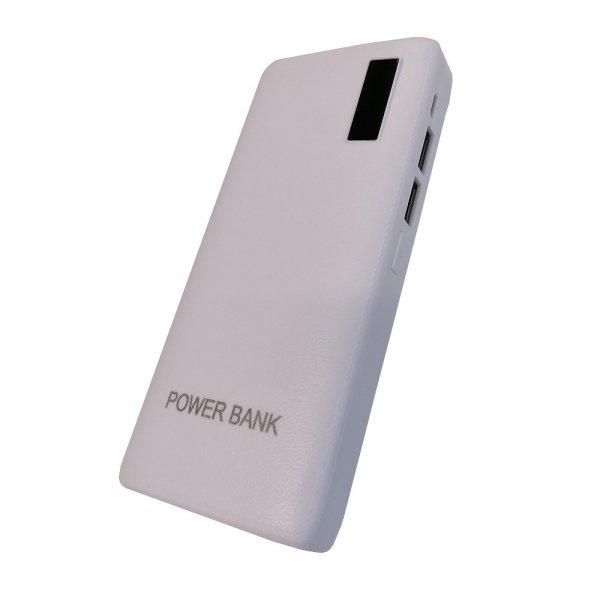 Zseblámpás power bank bőrhatású felülettel -
20000 mAh (BBV) (BBD)