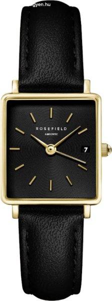 Rosefield Boxy XS Black Black Leather Gold QBBLG-Q53