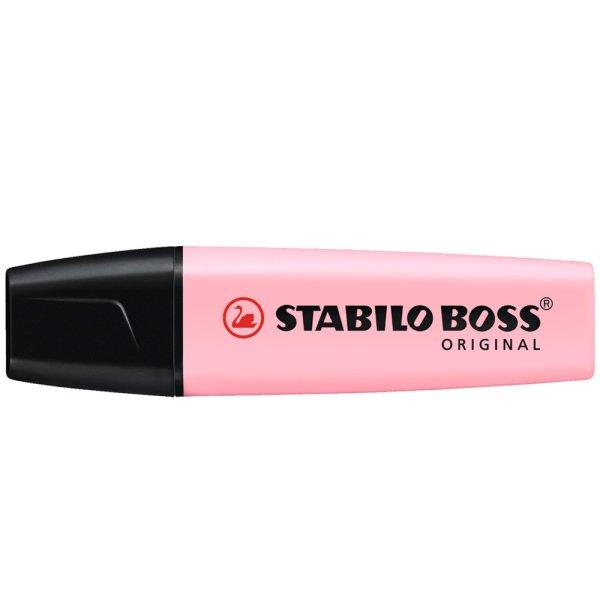 Szövegkiemelő 2-5mm, vágott hegyű, STABILO Boss original Pastel pink