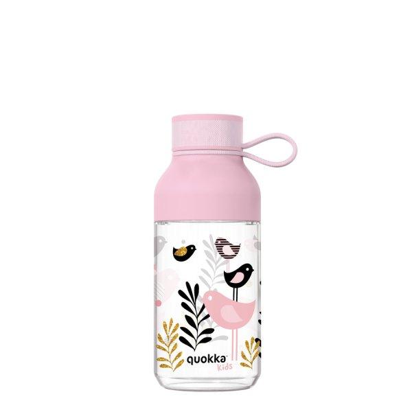 BPA mentes műanyag kulacs pánttal ICE KIDS Birds 430ml - Quokka