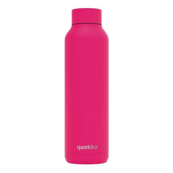 Hőtartó fémkulacs SOLID Raspberry Pink fémkulacs 630ml - Quokka