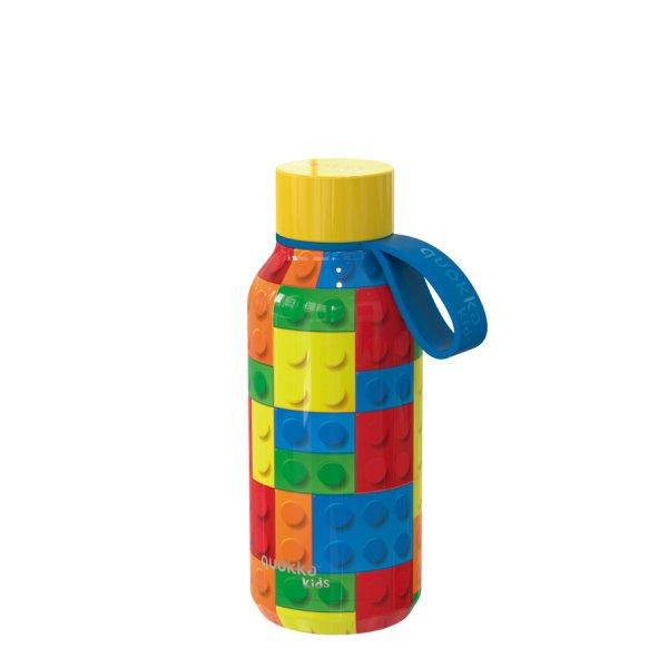 Hőtartó fémkulacs SOLID KIDS Termo fémkulacs Color Bricks 330ml - Quokka