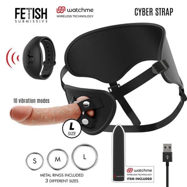 FETISH SUBMISSIVE CYBER STRAP - HÁM DILDÓVAL ÉS GOLYÓ TÁVIRÁNYÍTÓVAL
WATCHME L TECHNOLÓGIÁVAL