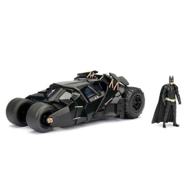 Jada - Batman - Batmobile fém autómodell figurával - The Dark Knight - 1:24