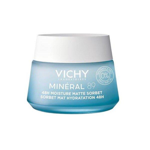 Vichy Hidratáló mattító bőrzselé Minéral 89
(48H Moisture Matte Sorbet) 50 ml