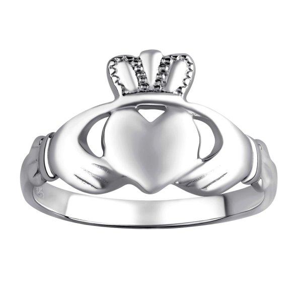 Silvego Női teljes ezüst gyűrű Claddagh ZTR96391 59 mm