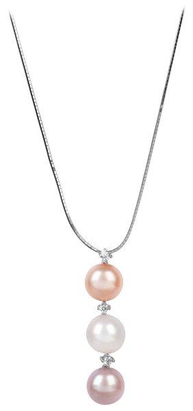 JwL Luxury Pearls Gyengéd nyaklánc gyöngyökkel és
cirkónium kövekkel JL0425 (lánc, medál)